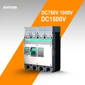 100a 250a 300a 400a 1500V Suntree Điện Trường Hợp Đúc Điện Áp Cao Dc Circuit Breaker 2 Cực Mccb