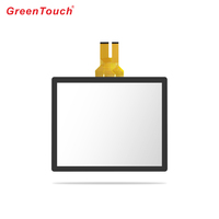 Panneau d'écran tactile capacitif PCAP de 17 pouces, superposition en verre multi-touch à 10 points, haute sensibilité, kit de contrôleur USB
