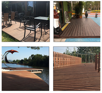Planches de terrasse en bambou massif de qualité supérieure, design traditionnel, installation flottante, options de fixation par colle/clous/agrafes, utilisation extérieure pour parcs