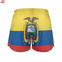 Pantalones Cortos de Playa de Verano con la Bandera de Ecuador, Pantalones Cortos de Moda para Mujer con Bolsillos y la Bandera de Ecuador
