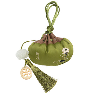 Sachets parfumés impériaux pour le Festival des Bateaux-Dragons (sachets vides), sachets remplis de lavande et d'armoise, pendentifs portables, style antique - Product Image 4