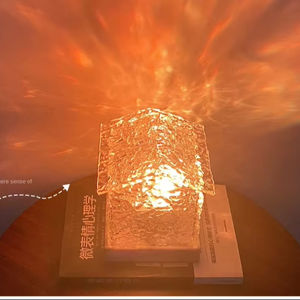 Proyector de Luz Nocturna con Efecto de Ondas de Agua Giratorio, Lámpara de Cristal de Colores para Sala de Estar, Estudio y Dormitorio, Venta al Por Mayor - Product Image 5