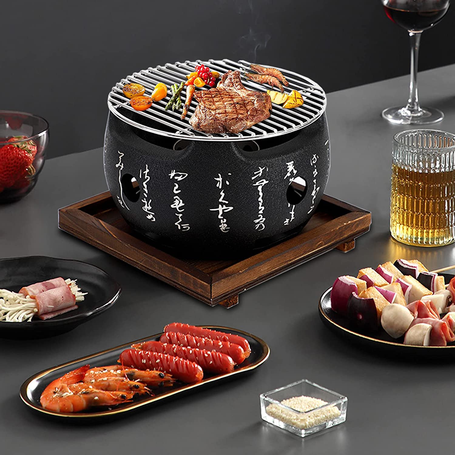 Charcoal Grill Japanese Korean Ceramic Hibachi Bbq Table Grill Bbq