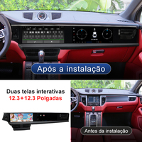 Pantalla Dual Android STWEI de 12.3 Pulgadas para Porsche Macan 2011-2017, Reproductor Multimedia para Auto, Radio, Video, 4G LTE, Bluetooth, Carplay