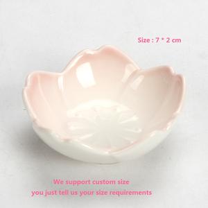 <span class=keywords><strong>Sakura</strong></span> şekilli Mini seramik soya sosu daldırma çanak japon restoran suşi Wasabi sirke çanak kumtaşın baharat kase - Product Image 5