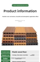 Planches de terrasse WPC à installation rapide avec surface co-extrudée, imperméables, résistantes aux UV et à l'humidité