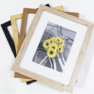 Modernes schwarzholz-MDF Multi-Foto-Rahmen-Display für 5 × 7, 8 × 10, A4 Bilder an Wand oder Tisch