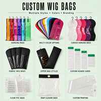 Sac de rangement pour perruques en PVC transparent personnalisé en gros UIOWIO, sac organisateur pour extensions de cheveux, présentoir et emballage de perruques
