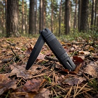 Couteau pliant multifonctionnel portable en acier inoxydable personnalisable avec manche en ABS, couteau de poche de survie en plein air pour le camping