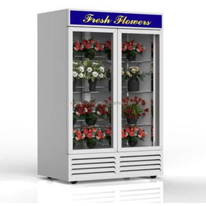 Vitrina Refrigerada para Exhibición de Flores Frescas, con Dos Puertas de Vidrio, para Floristerías y Mercados - Product Image 1