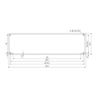 Boîtier en aluminium anodisé Boîtier d'instrument électronique Boîtier PCB