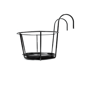 Paniers suspendus pour jardinière en métal personnalisé Cintre pour pots de fleurs avec plateau de serrage pour fenêtre Présentoir pour plantes d'intérieur - Product Image 2