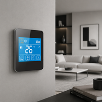 Thermostat WIFI numérique AC860F 3 vitesses pour ventilo-convecteur carré 2/4 tuyaux, 220V, ignifuge PC+ABS, pour Villa, Appartement, Hôtel