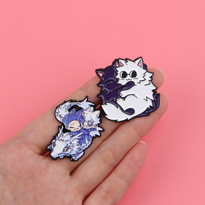 5 Broches Metálicos de Anime JJK Satoru Gojo y Yuji Itadori de Diseño Nuevo y Alta Calidad para Decoración de Bolsas y Ropa - Product Image 2