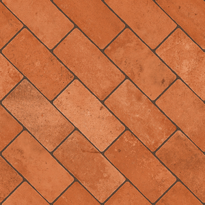 Piastrella in Porcellana Stile Terracotta Rossa Vintage 600x600mm, Spessore 9,2mm per Uso Interno ed Esterno Commerciale - Product Image 1
