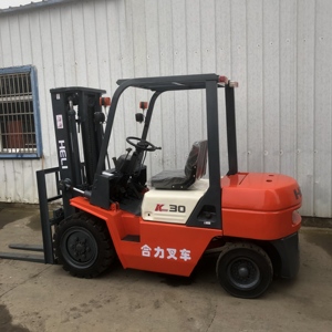 รถยกดีเซล HELI 3 ตัน สภาพดี มือสอง พร้อมไฮดรอลิกไซด์ชิฟเตอร์ เสากระโดงสองตอน ยางตัน เครื่องยนต์อีซูซุ - Product Image 4