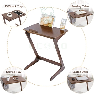 Hot <strong>Z</strong> Shape Multi Tray Table Snack Tray Multipurpose Side End Table Laptop Desk Serving Tray Fit Sofa Couch <strong>Bed</strong> - Product Image 6