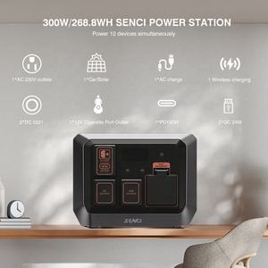 Estación de Energía Portátil Senci de 300W/600W y <span class=keywords><strong>268Wh</strong></span> con Batería LiFePO4, Respaldo de Energía para Camping, Senderismo, Hogar y Jardín - Product Image 4
