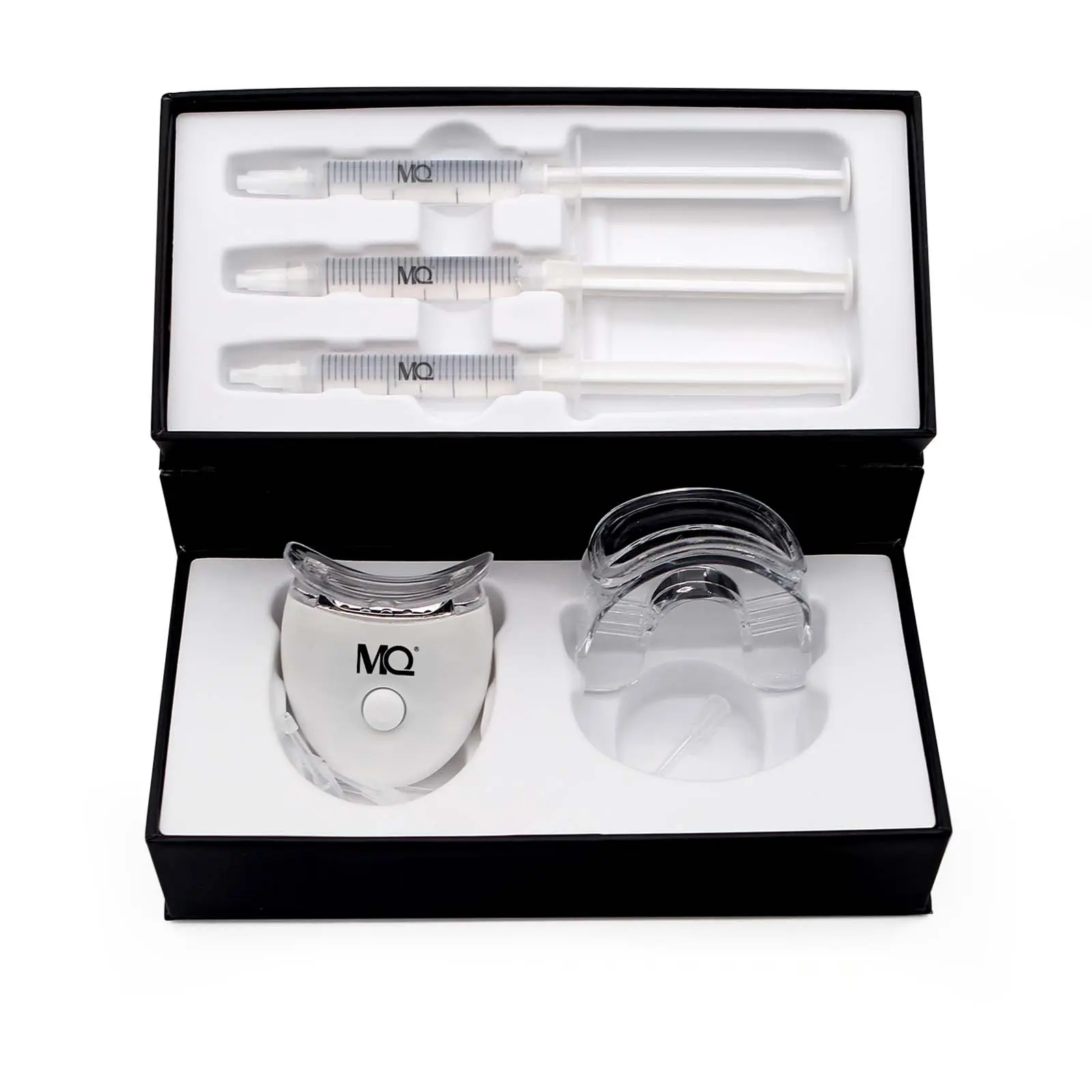 MQ Placa Boca Dentes Whitening gel luz LED aquecer suavemente os dentes branqueamento kit LED