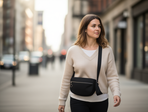 Borsa a Tracolla in Tela per Donna con Tasche Multiple, Resistente all'Acqua, Stile Minimalista per Uso Quotidiano in Tutte le Stagioni - Product Image 2