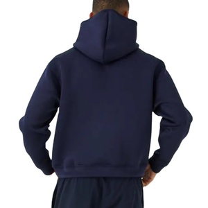 Fournisseur de sweat-shirts unisexes en coton French Terry, surdimensionnés, à personnaliser avec un logo, de haute qualité, courts, unis, pour hommes - Product Image 2