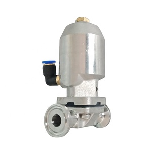 Van Chắn Khí Nén Vệ Sinh Mini Loại 2 Chiều Bằng Thép Không Gỉ Ba Kẹp - Product Image 3