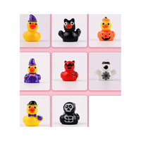Noël mini 3d figure lot de minuscules jouets de canard maison de poupée miniatures mini résine canard artisanat ornement petit jouet d'hiver pour enfant