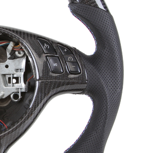 <span class=keywords><strong>Volante</strong></span> de Coche de Cuero para <span class=keywords><strong>BMW</strong></span> <span class=keywords><strong>E46</strong></span> M3, <span class=keywords><strong>Volante</strong></span> de Fibra de Carbono con Luz LED de Cambio para Coche de Carreras - Product Image 4