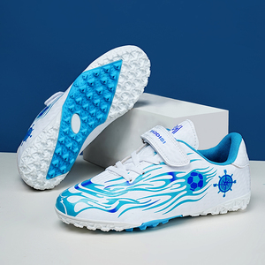 Zapatos de Fútbol para Niños y Jóvenes, Zapatos de Fútbol con Velcro de Caña Baja, <span class=keywords><strong>Botas</strong></span> de Entrenamiento para Césped Artificial, Tallas 28-<span class=keywords><strong>39</strong></span> - Product Image 6