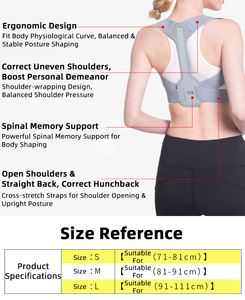 Ceinture Correctrice de Posture <span class=keywords><strong>Invisible</strong></span> pour Hommes et Femmes, Redresseur Dorsal Supérieur Réglable, Soutien de la Colonne Vertébrale, Orthèse de Correction de la Cyphose - Product Image 6