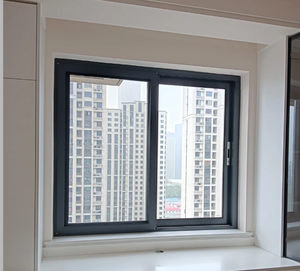 Cadre de fenêtre coulissante moderne résistant aux ouragans, en aluminium économique à double vitrage avec moustiquaire pliante, dernier design - Product Image 2