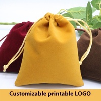 Bolsa de terciopelo negro personalizable con cordón, elegante estuche de almacenamiento de joyas con punta dorada, contenedor premium para joyas y plumas estilográficas