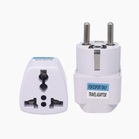 Adaptateur de prise universelle pour voyage en Europe, Espagne, Russie, Israël, Italie, convertisseur de prise AU, UK, US vers prise EU