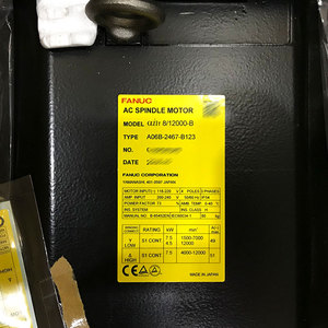 A06B-2467-B123 AiIt 8/12000-B FANUC มอเตอร์แกนหมุน AC ของแท้ใหม่ - Product Image 2