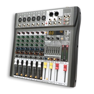 Bộ điều khiển trộn âm thanh hiệu suất cao MX99-6i 99dsp + 7 băng tần EQ + 2aux 6 kênh với công suất ảo 48V/MP3 - Product Image 4