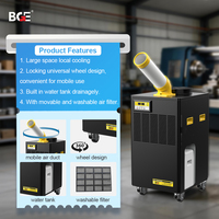 Climatiseur industriel vertical BGE 13000 BTU à flux d'air réglable avec compresseur