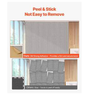 Paneles Acústicos de Fibra de Poliéster de Alta Popularidad, Paneles Insonorizantes con Autoadhesivo para Estudio en Casa - Product Image 4