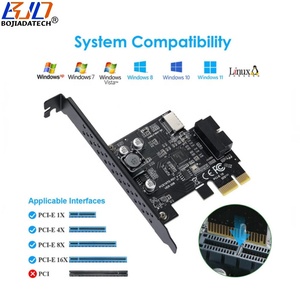 USB 3.0 19pin 20Pin + Type-E kết nối để PCI-E 1x PCIe X1 Adapter mở rộng riser thẻ 5gbps Renesas uPD720201 - Product Image 4