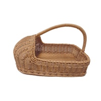 Panier à chaussures marron en rotin PP tressé, personnalisé, écologique, imperméable, antirouille, sans odeur, style osier pour hôtel