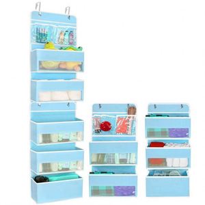 Organizador de Almacenamiento para Colgar sobre la Puerta del Armario, Despensa, Baño, Cuarto de Bebé o Dormitorio, con 6 Estantes y 5 Bolsillos Grandes - Product Image 4