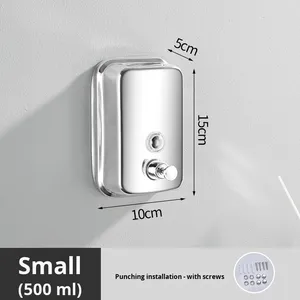 304 thép không gỉ Hướng dẫn sử dụng Báo Chí xà phòng treo tường Hộp khử trùng Tay Kỹ Thuật khách sạn không cần khoan - Product Image 6