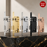 Cylindre de porte en bois silencieux EU 5072, corps de serrure silencieux pour maison
