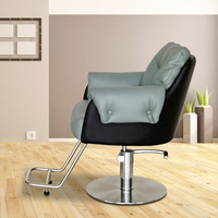 Fauteuil de Barbier BEIMENG en Acier Inoxydable – Chaise de Barbier Moderne et Élégante pour Salon – Vente en Gros – Confortable pour Coiffure