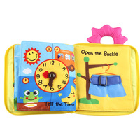 Customized Early Educational Toy Fabric Quiet Book Soft Baby Infant Cloth Books Cloth Books for Children