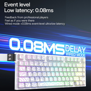 "Teclado mecánico para juegos con interruptor magnético R82HE 8KHz-256KHz 0.005RT 75% Diseño RGB Baja latencia Hot Swap Attack Shark" - Product Image 3