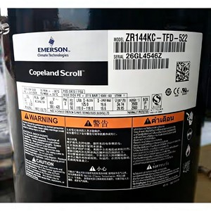 คอมเพรสเซอร์แบบสโครล Copeland รุ่น ZR144KC ใช้แทนรุ่น ZR144KCE TFD 522 และ ZR144KC TFD 523 สำหรับงานอุตสาหกรรม - Product Image 5