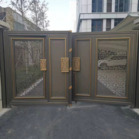 Portails battants automatiques en alliage d'aluminium de haute qualité, design moderne, finition thermolaquée, garantie 5 ans pour usage extérieur