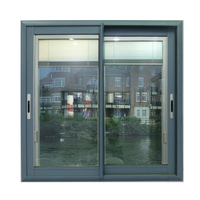 Ventanas modernas de aluminio con doble acristalamiento, correderas de diseño Simple con persiana integrada
