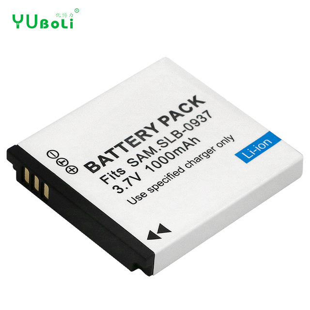 For Samsung SLB-0937 Replacement Li-ion Camera Battery 3.7V 1000mAh Fit Samsung L700 L830 NV4 NV10 Compact Cameras