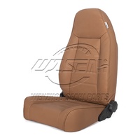 Siège de course universel réglable en PVC marron WZSEAHI avec glissière